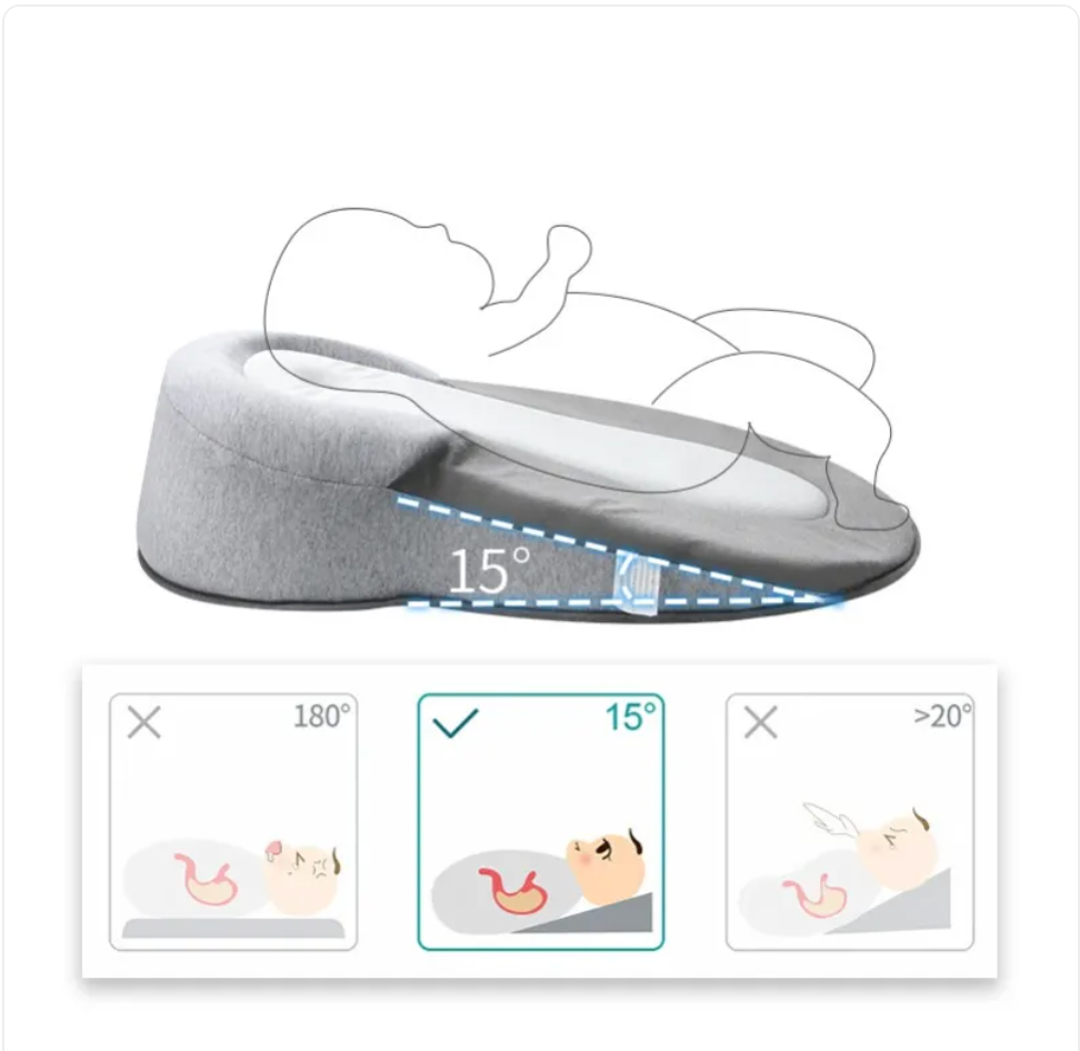 Inclined Baby Anti-Spit Up Pillow